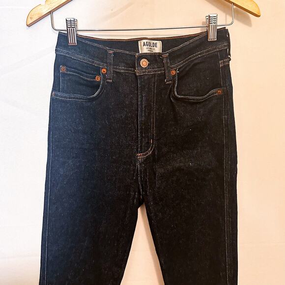 3 FOR $50! 🎁 AGOLDE Roxanne Super High Rise Skinny Jeans Dark Wash Sz. 26 - Picture 6 of 8